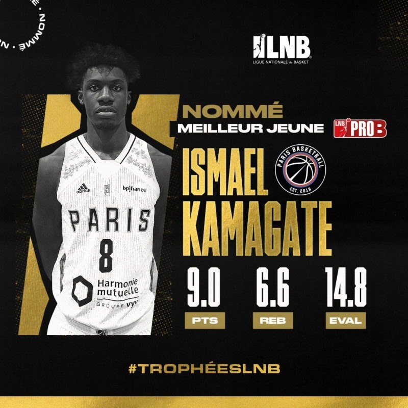 Ismael Kamagate nommé meilleur jeune aux trophées LNB