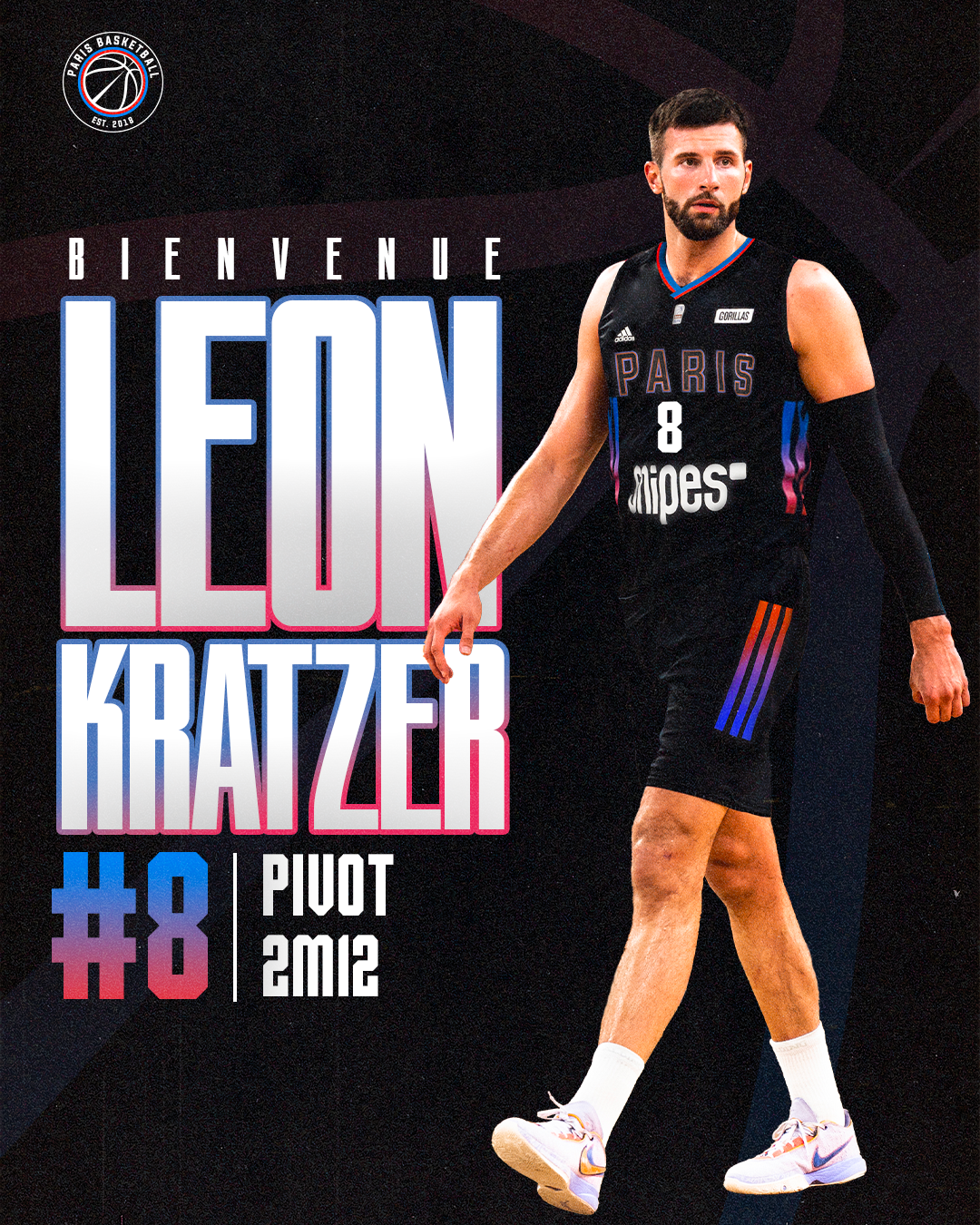 Le pivot allemand Leon Kratzer officiellement au Paris Basketball - BeBasket